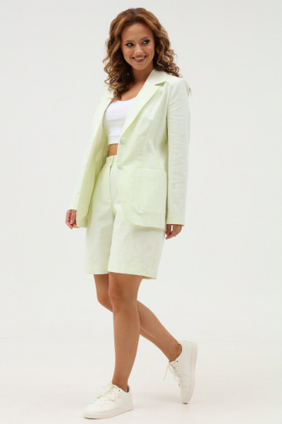 Летний джинсовый комплект: жакет и шорты свободного кроя Angelina & Сompany 1104 - фото 5