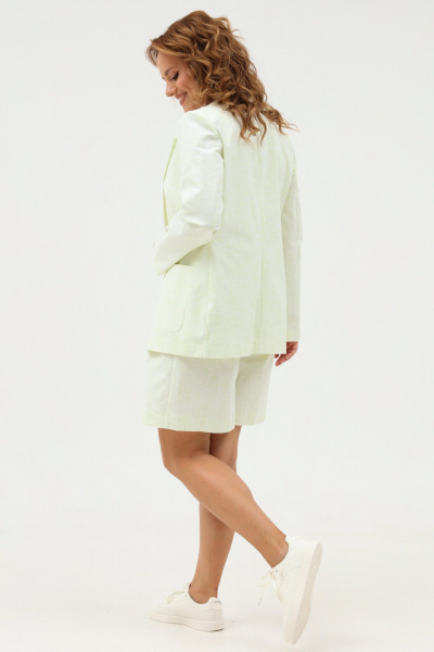 Летний джинсовый комплект: жакет и шорты свободного кроя Angelina & Сompany 1104 - фото 2