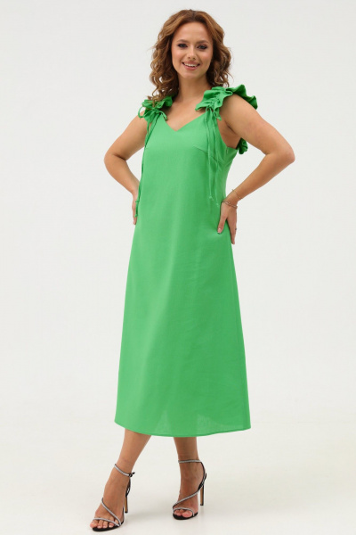 Летнее платье-сарафан с бретелями и рюшей Angelina & Сompany 1105 - фото 8