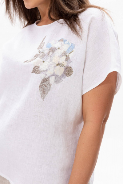 Блуза Ma Сherie 1090 белый - фото 7