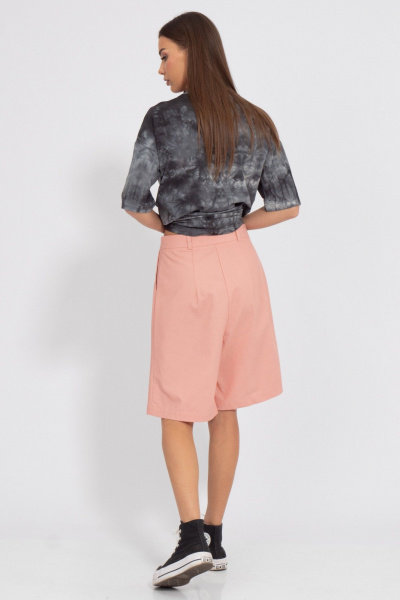 Льняные шорты свободного силуэта до колена Kivviwear 3177.01 - фото 5