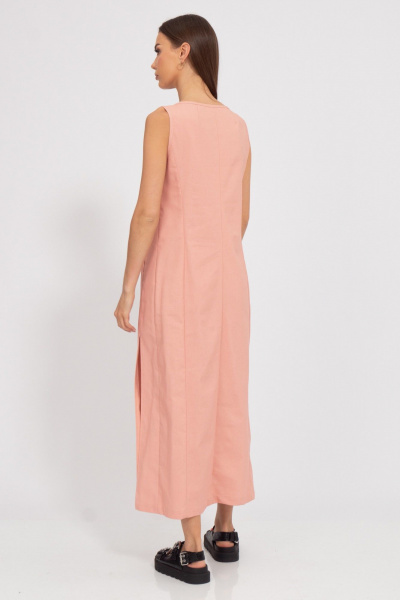 Льняной костюм блуза и платье с разрезом Kivviwear 407313077.01 - фото 3