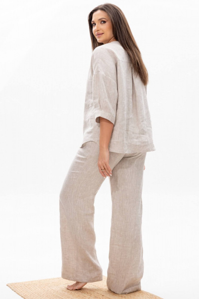 Блуза, брюки Ma Сherie 3071 натуральный - фото 7