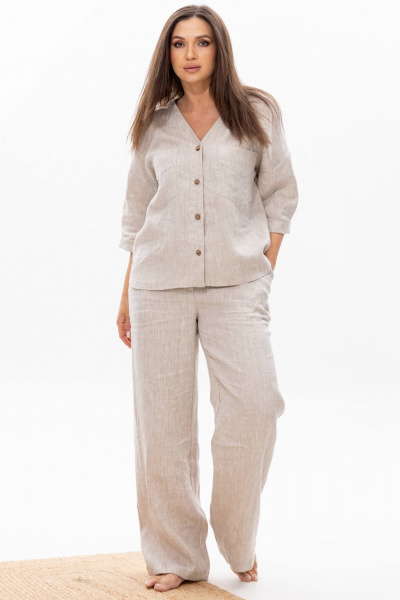 Блуза, брюки Ma Сherie 3071 натуральный - фото 1