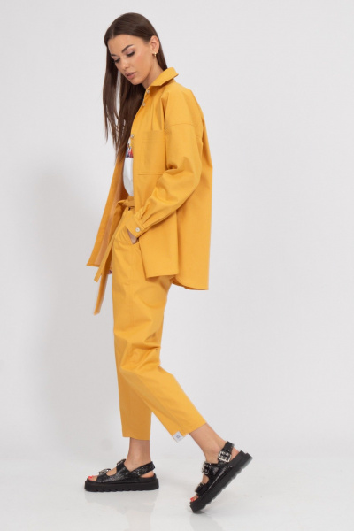 Брюки и рубашка из джинса с хлопком для летних образов Kivviwear 41004101.29 - фото 9