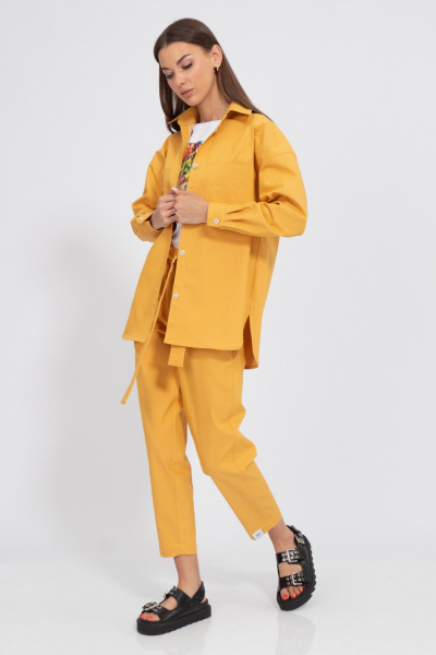 Брюки и рубашка из джинса с хлопком для летних образов Kivviwear 41004101.29 - фото 3