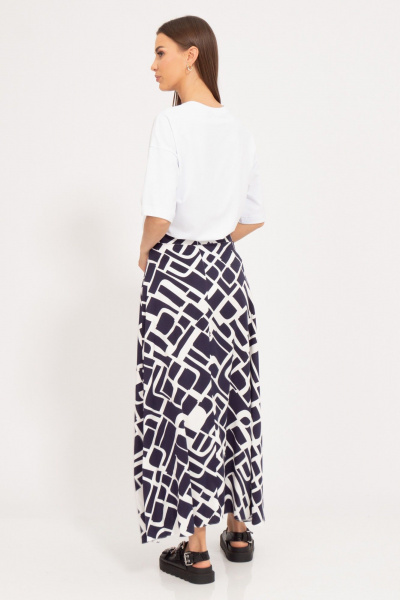 Юбка макси из вискозы с драпировкой для лёгкого лета Kivviwear 4185.01 - фото 7