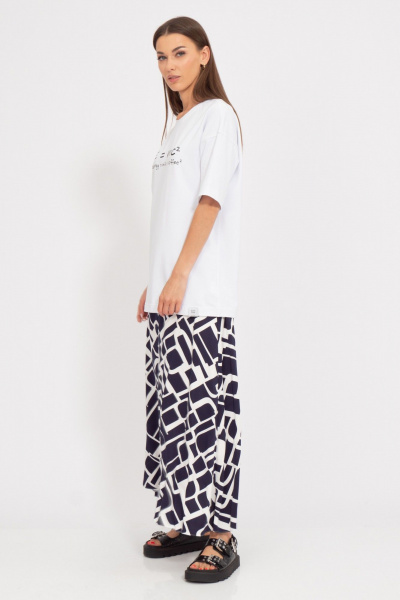 Юбка макси из вискозы с драпировкой для лёгкого лета Kivviwear 4185.01 - фото 4