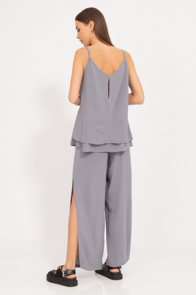 Брюки палаццо с разрезами по бокам, летние Kivviwear 4190.01 - фото 7