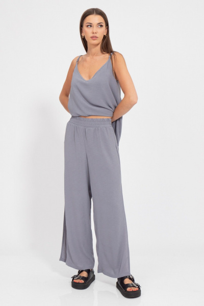 Костюм палаццо с разрезами и джемпер, летний Kivviwear 41894190.01 - фото 11