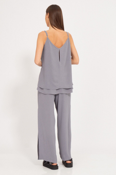 Костюм палаццо с разрезами и джемпер, летний Kivviwear 41894190.01 - фото 10