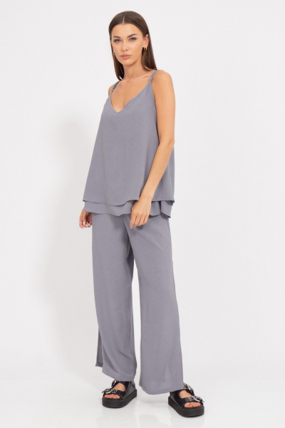 Костюм палаццо с разрезами и джемпер, летний Kivviwear 41894190.01 - фото 4