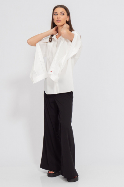 Брюки палаццо из костюмной ткани, летние Kivviwear 4191.02 - фото 5