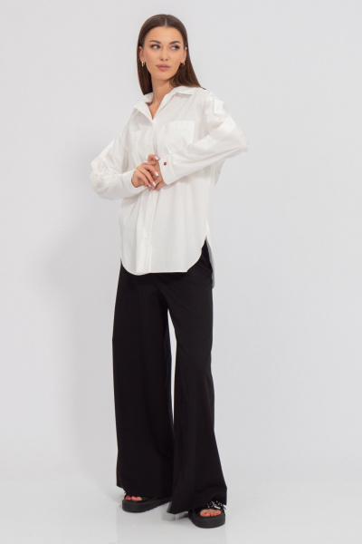 Брюки палаццо из костюмной ткани, летние Kivviwear 4191.02 - фото 1