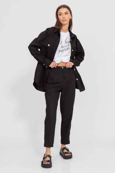 Укороченные джинсовые брюки классического силуэта Kivviwear 4192.02 - фото 3