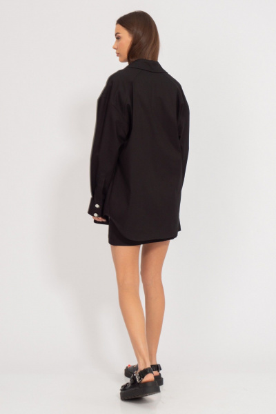 Костюм из джинса юбка мини и свободная блуза Kivviwear 41934194.02 - фото 9