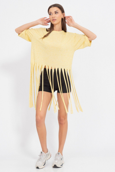 Майка из трикотажа с декоративной отделкой Kivviwear 4195.01 - фото 8