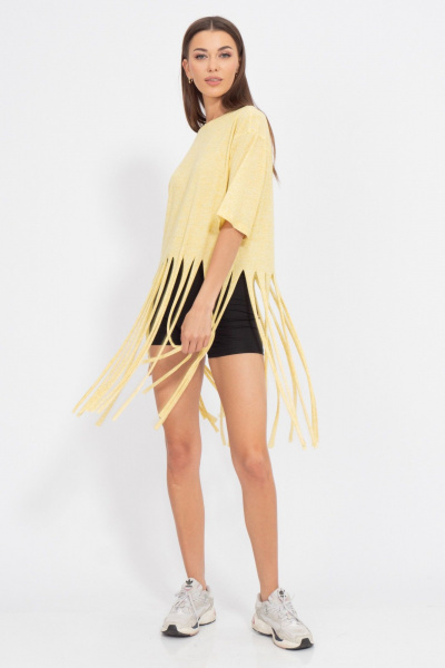 Майка из трикотажа с декоративной отделкой Kivviwear 4195.01 - фото 7