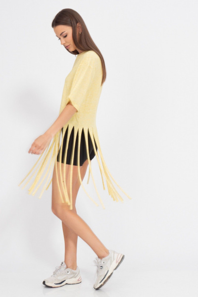 Майка из трикотажа с декоративной отделкой Kivviwear 4195.01 - фото 4