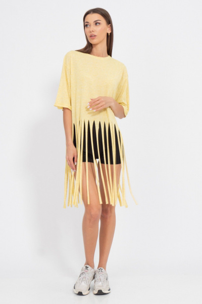 Майка из трикотажа с декоративной отделкой Kivviwear 4195.01 - фото 3