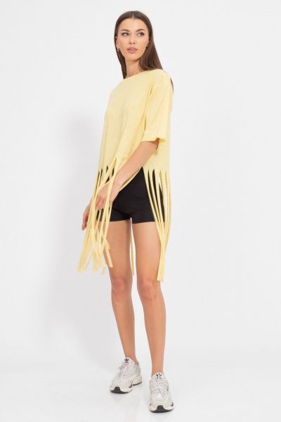 Майка из трикотажа с декоративной отделкой Kivviwear 4195.01 - фото 1