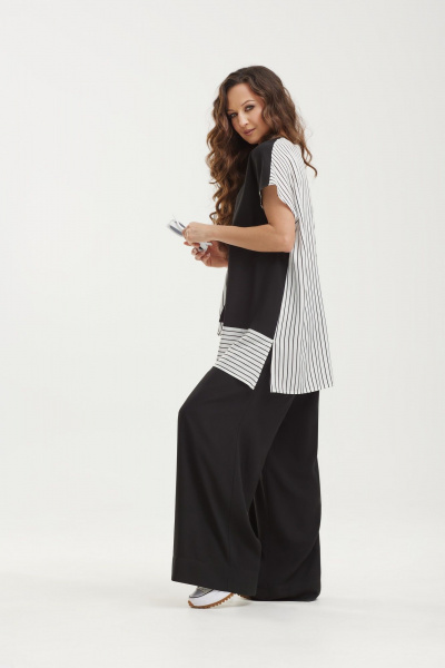 Летний комплект из блузы и брюк из вискозы с карманами ElPaiz 1085 - фото 3