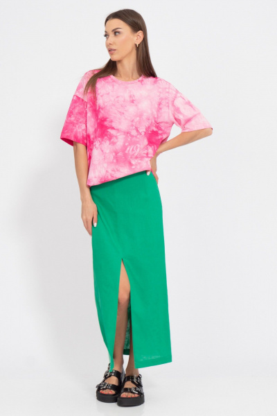 Льняная юбка-карандаш с разрезом для женственного образа Kivviwear 4202.03 - фото 5