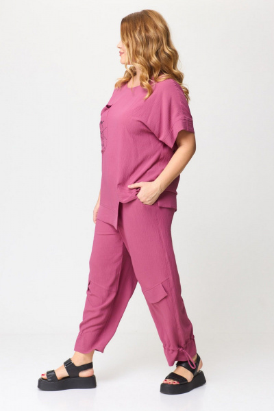 Блуза, брюки Gamma Gracia 652 розовый - фото 4