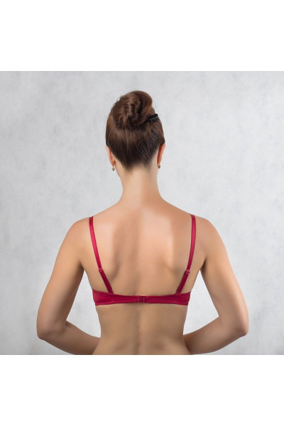 Бюстгальтер красный трикотажный для ежедневного комфорта Verally 230-6 алая-роза - фото 2