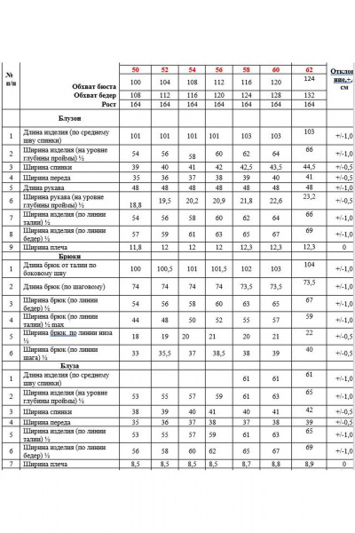 Блузон и свободные брюки, полуприлегающий силуэт, комфорт Alani Collection 2087 - фото 6