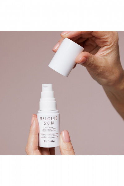 круглогодичная антивозрастная сыворотка для лица Relouis SKIN ANTI-AGE FACE SERUM-FLUID YOUTH SKIN EFFECT - фото 4