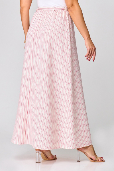 Макси юбка с боковым разрезом и асимметрией Zlata 4436 розовый - фото 5