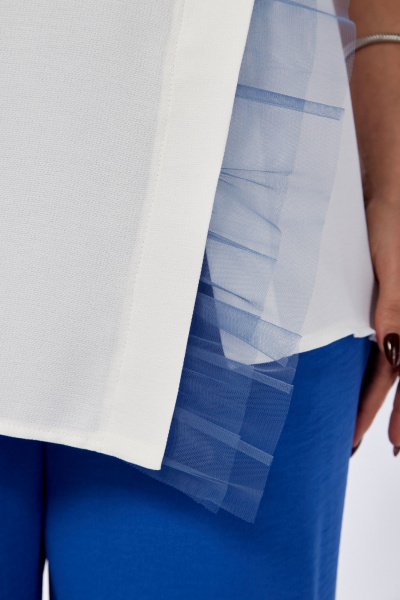 Блуза, брюки Диомант 1969 синий - фото 7