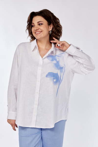 Брюки, рубашка Диомант 1989 голубой - фото 7