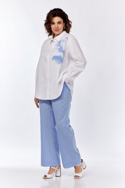 Брюки, рубашка Диомант 1989 голубой - фото 2