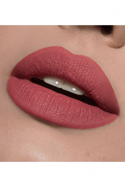 Помада матовая с ярким глубоким цветом и питательными маслами LUXVISAGE PIN_UP_Ultra_matt 506 NICOLE - фото 2