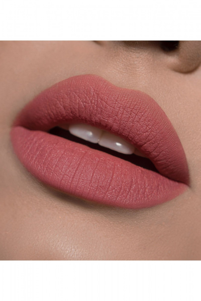 Помада матовая с ярким глубоким цветом и питательными маслами LUXVISAGE PIN_UP_Ultra_matt 514 NATALIE - фото 2