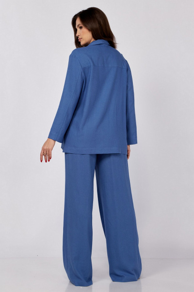 Брюки, жакет KaVaRi 8034.1 голубой - фото 2