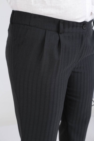 Классические зауженные брюки из текстиля с карманами Ma Vie М540 - фото 7