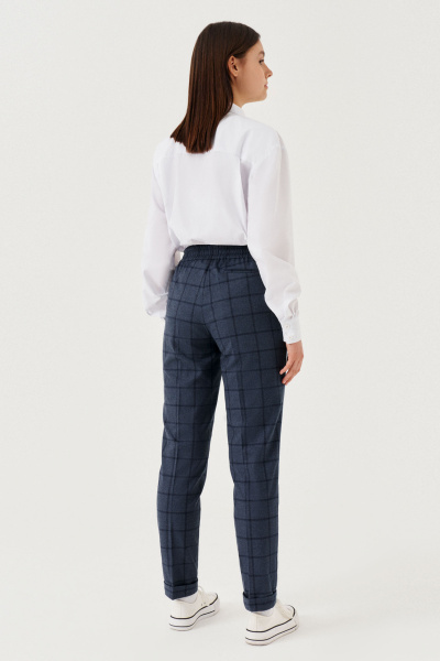 Стильные синие брюки для делового образа, комфорт и качество Panda Kids 348567-158 Синий - фото 5