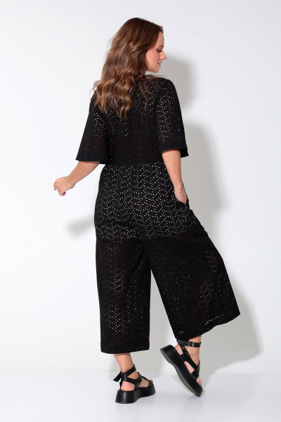 Комбинезон летний полуприлегающий с коротким рукавом и карманами Liona Style 907 - фото 3