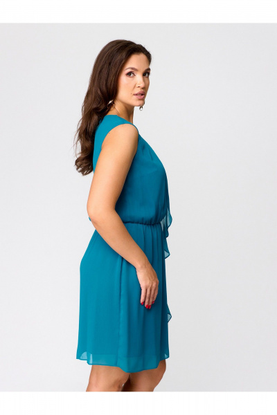 Платье мини в стиле кэжуал с резинкой на талии Zlata 1814 - фото 8