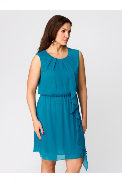 Платье мини в стиле кэжуал с резинкой на талии Zlata 1814 - фото 7