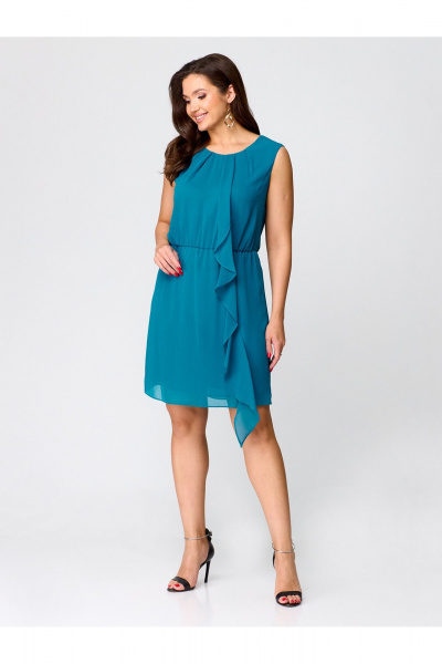 Платье мини в стиле кэжуал с резинкой на талии Zlata 1814 - фото 1