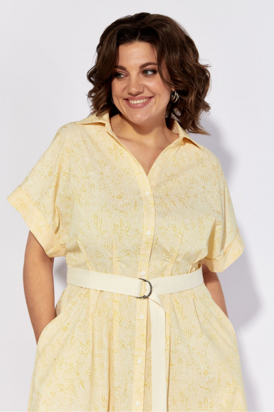 Платье полуприлегающее с декоративными защипами и кулисой Anna Majewska 1541 - фото 4