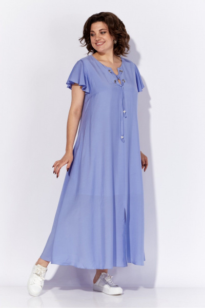 Платье А-образного силуэта с горловиной с люверсами Anna Majewska 1543 - фото 6