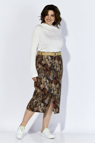 Юбка зауженная с разрезами и поясом со шлевками Anna Majewska А119 - фото 2