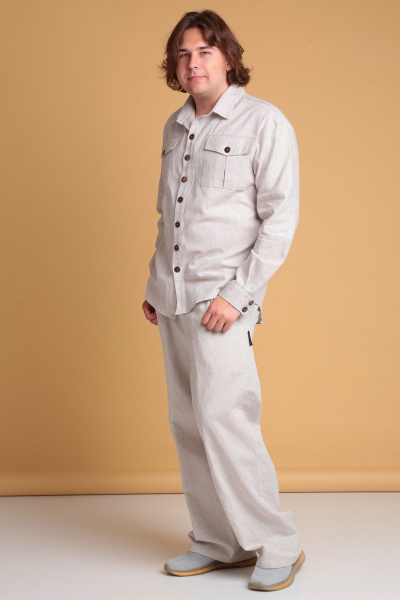 Брюки, рубашка Celentano lite 3026.1 натуральный - фото 6