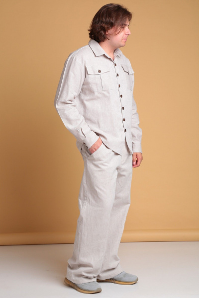 Брюки, рубашка Celentano lite 3026.1 натуральный - фото 4