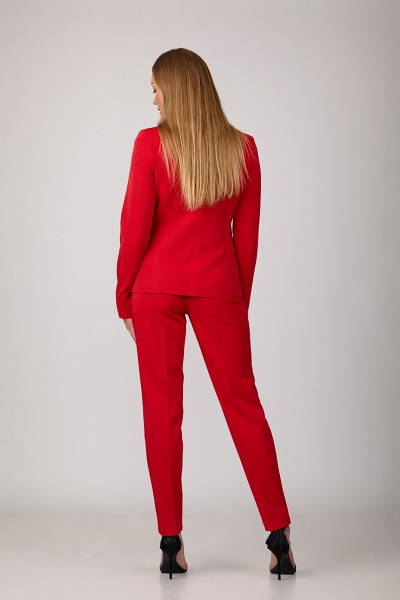 Классический брючный комплект из костюмной ткани с поясом и цветком ручной работы Rosheli 1084/4 - фото 2